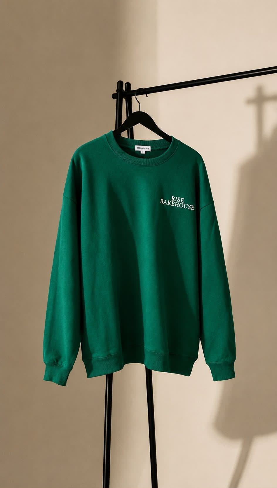 Rise Crew Neck Sweatshirt- Green